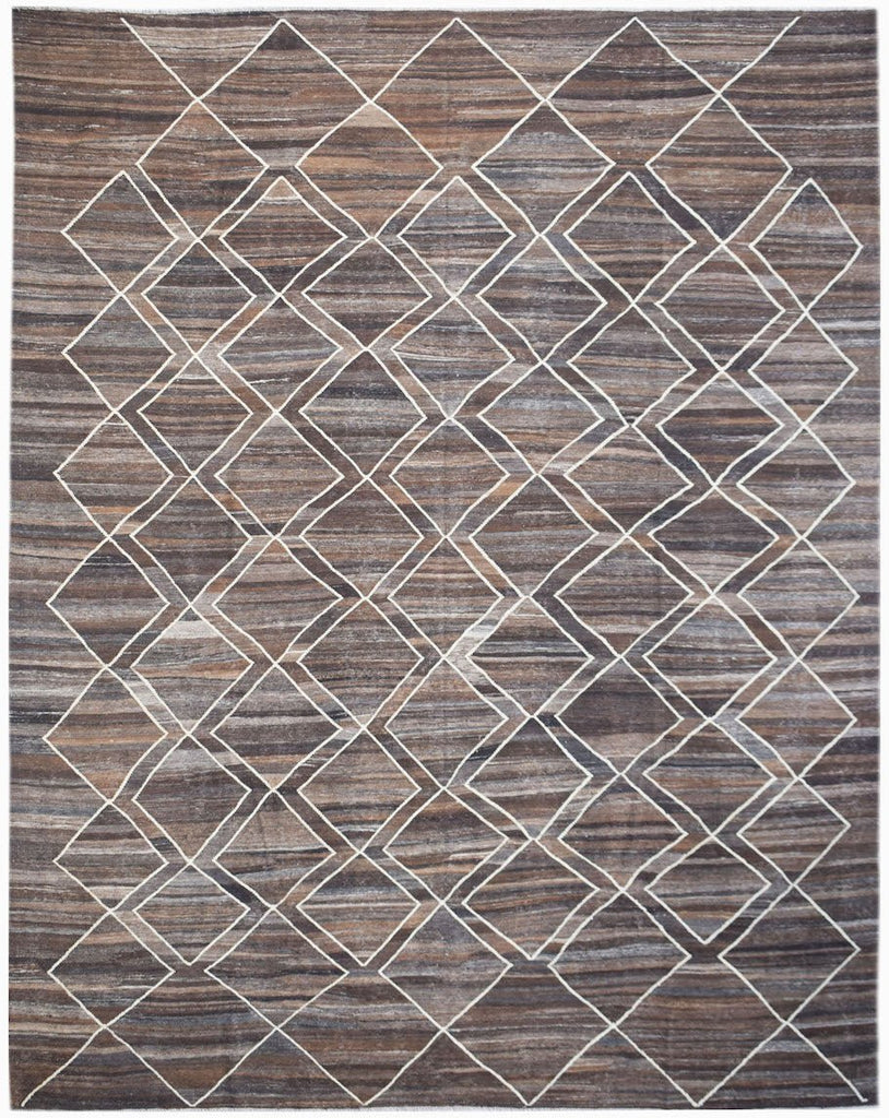 Handmade Afghan Maimana Kilim | 399 x 315 cm | 13'1" x 10'4" - Najaf Rugs & Textile