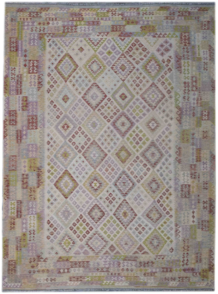 Handmade Afghan Maimana Kilim | 400 x 297 cm | 13' x 9'7" - Najaf Rugs & Textile