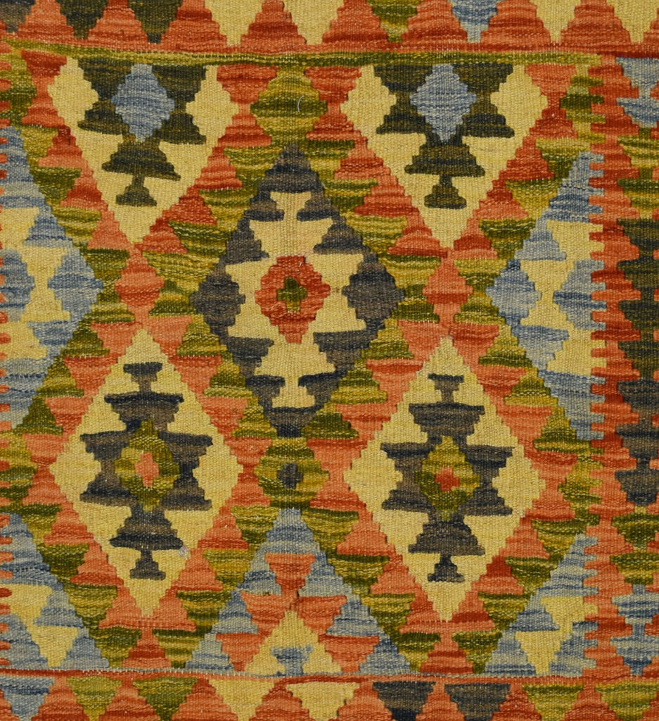 Handmade Afghan Maimana Kilim | 93 x 86 cm | 3' x 2'8" - Najaf Rugs & Textile