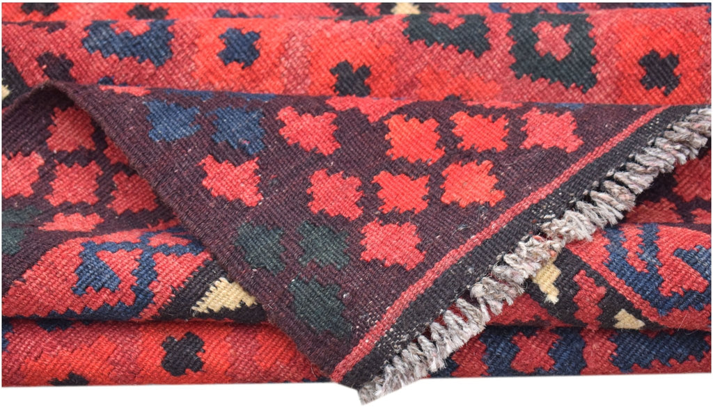 Handmade Afghan Maimana Kilim Hallway Runner | 203 x 99 cm | 6'8" x 3'3" - Najaf Rugs & Textile