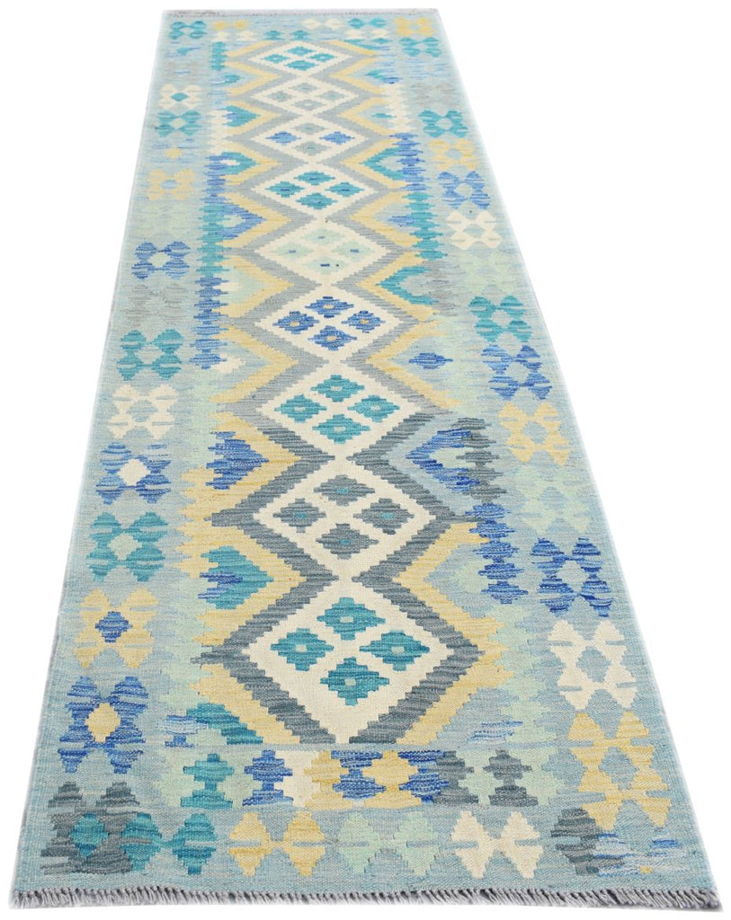 Handmade Afghan Maimana Kilim Hallway Runner | 290 x 86 cm - Najaf Rugs & Textile