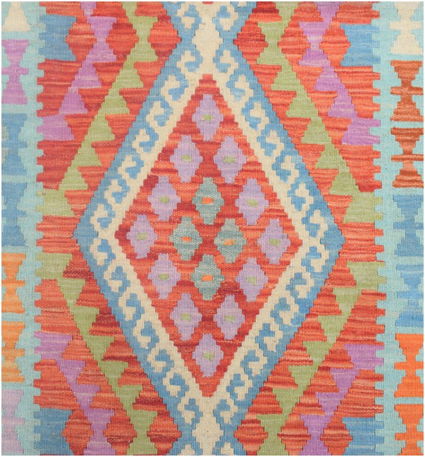 Handmade Afghan Maimana Kilim Hallway Runner | 308 x 81 cm - Najaf Rugs & Textile
