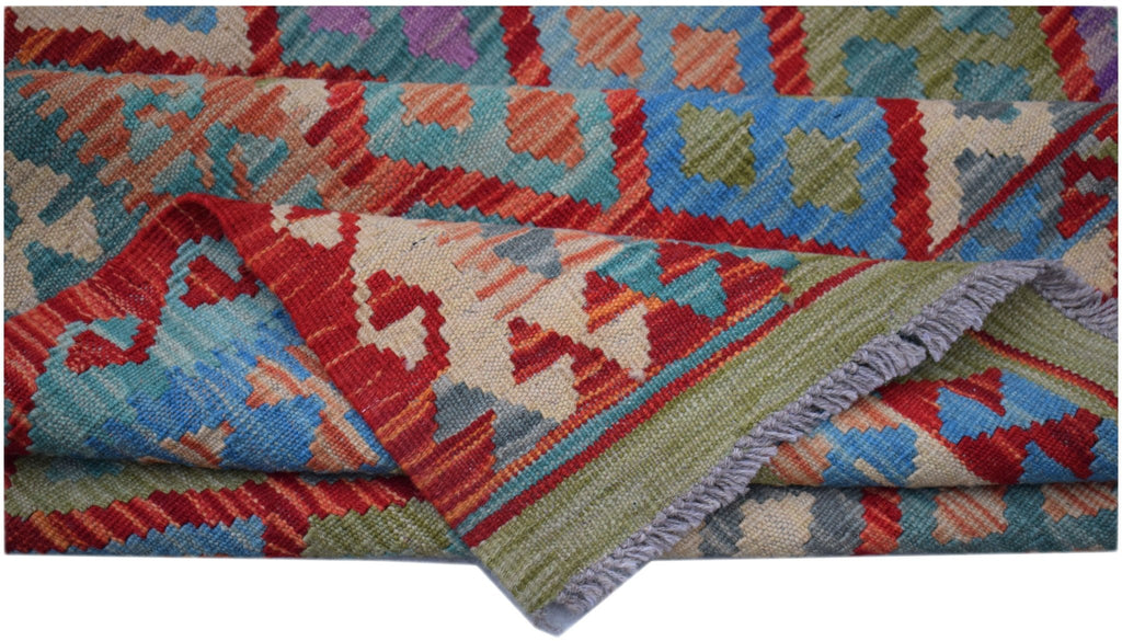 Handmade Afghan Maimana Killim | 183 x 130 cm | 6' x 4'3" - Najaf Rugs & Textile