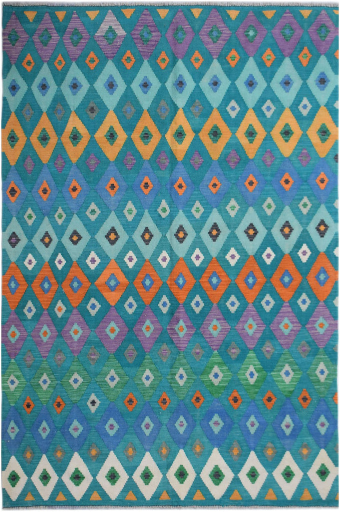 Handmade Afghan Maimana Killim | 243 x 172 cm | 8' x 5'8" - Najaf Rugs & Textile