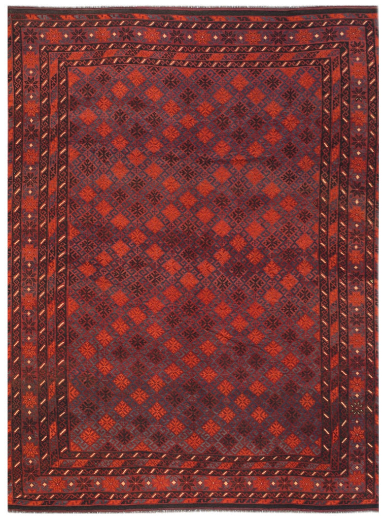 Handmade Afghan Maimana Killim | 387 x 305 cm | 12'9" x 10' - Najaf Rugs & Textile