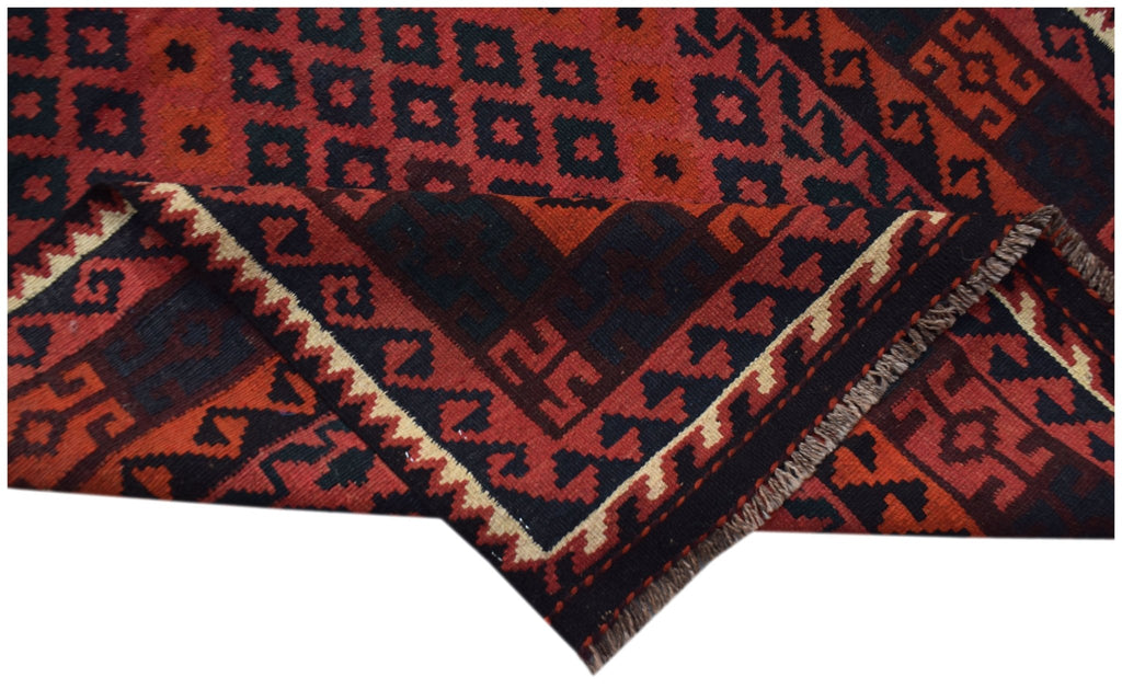 Handmade Afghan Maimana Killim Hallway Runner | 209 x 118 cm | 6'10" x 3'10" - Najaf Rugs & Textile