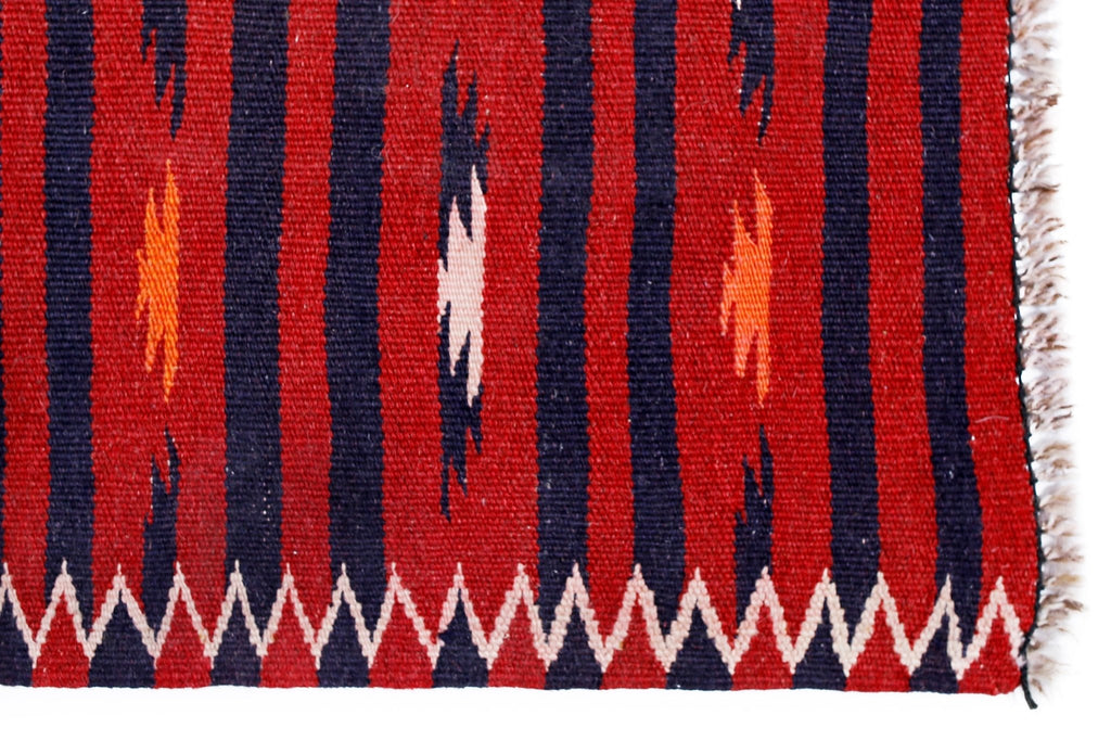 Handmade Afghan Mazar-e-Sharif Kilim | 284 x 139 cm | 9'4" x 4'6" - Najaf Rugs & Textile