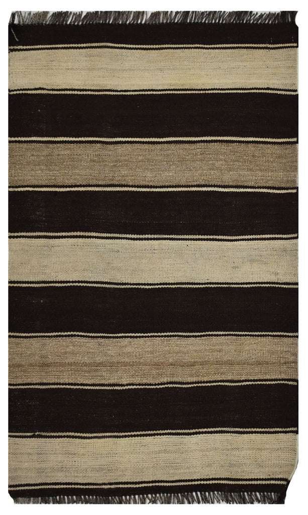 Handmade Afghan Natural Undyed Maiamana Kilim | 116 x 80 cm | 3'8" x 2'6" - Najaf Rugs & Textile
