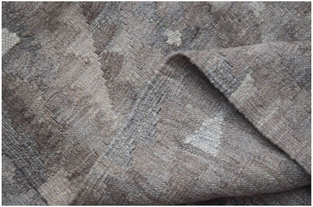 Handmade Afghan Natural Undyed Maiamana Kilim | 300 x 200 cm | 9'10" x 6'7" - Najaf Rugs & Textile