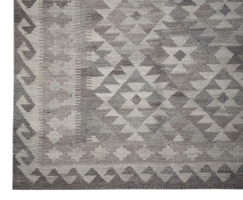 Handmade Afghan Natural Undyed Maiamana Kilim | 302 x 207 cm | 9'11" x 6'7" - Najaf Rugs & Textile