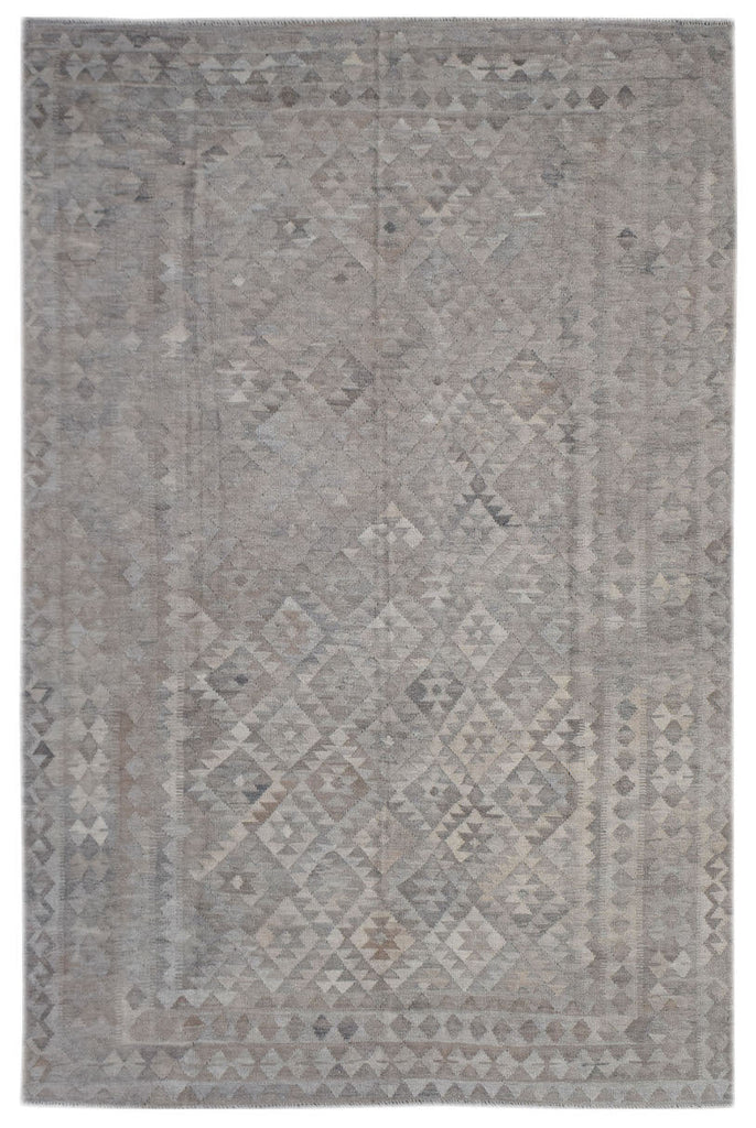 Handmade Afghan Natural Undyed Maiamana Kilim | 309 x 204 cm | 10'2" x 6'9" - Najaf Rugs & Textile