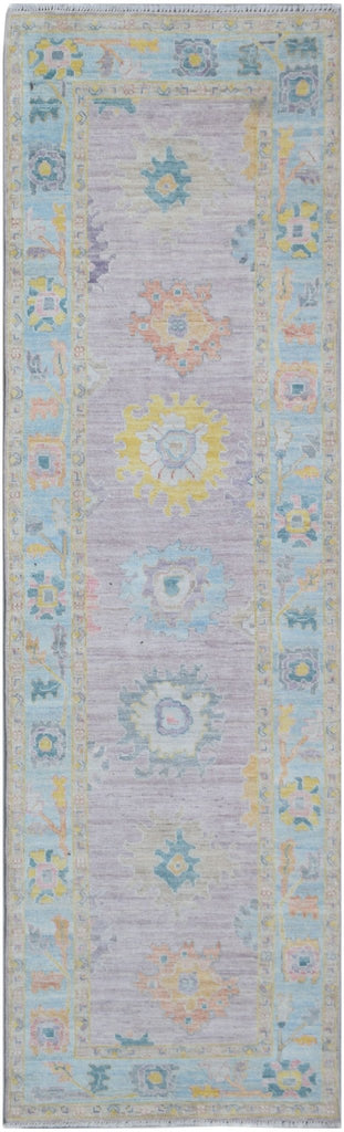 Handmade Afghan Oushak Hallway Runner | 300 x 92 cm | 9'10" x 3'1" - Najaf Rugs & Textile