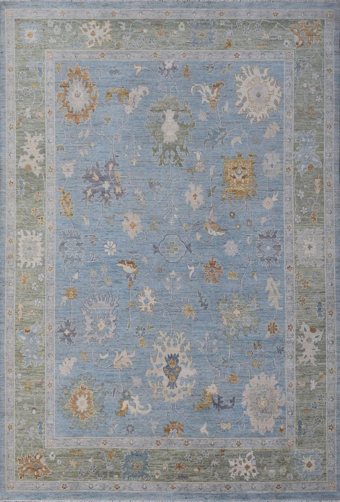 Handmade Afghan Oushak Rug | 353 x 285 cm | 11'5" x 6'3" - Najaf Rugs & Textile