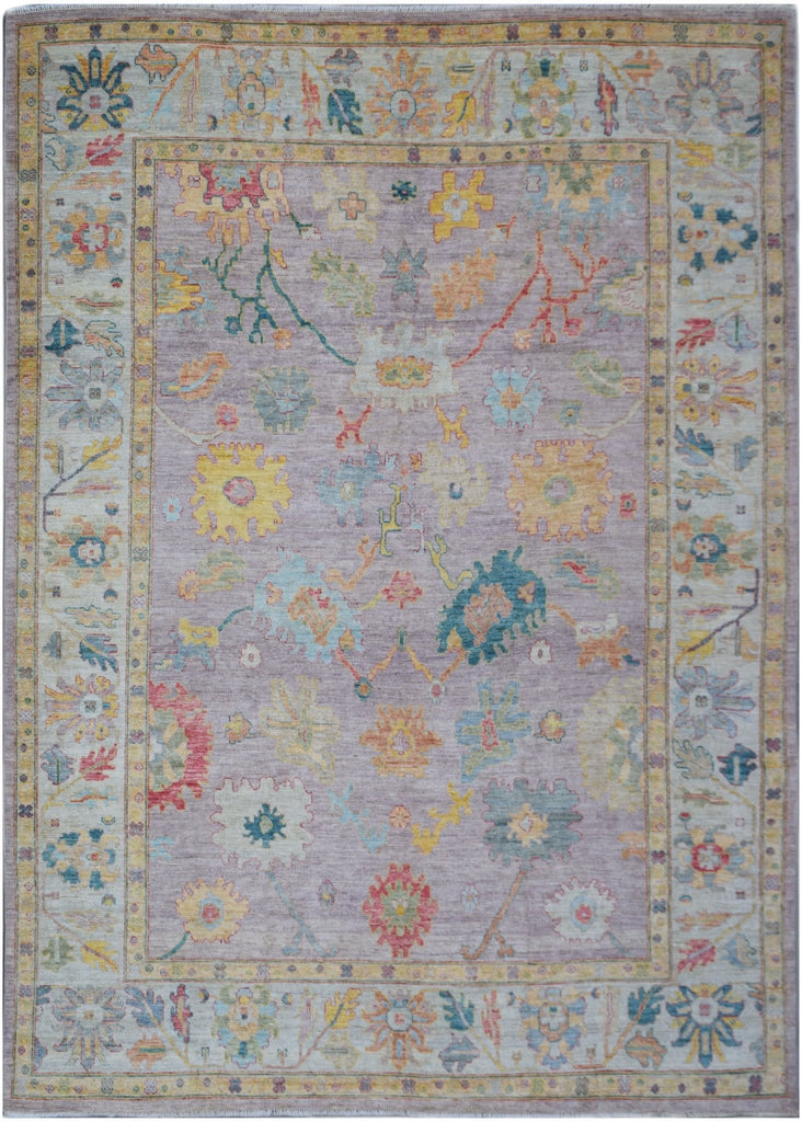 Handmade Afghan Oushak Rug | 364 x 271 cm | 12' x 8'11" - Najaf Rugs & Textile