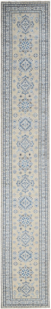 Handmade Afghan Super Kazakh Hallway Runner | 608 x 92 cm | 19'11" x 3' - Najaf Rugs & Textile