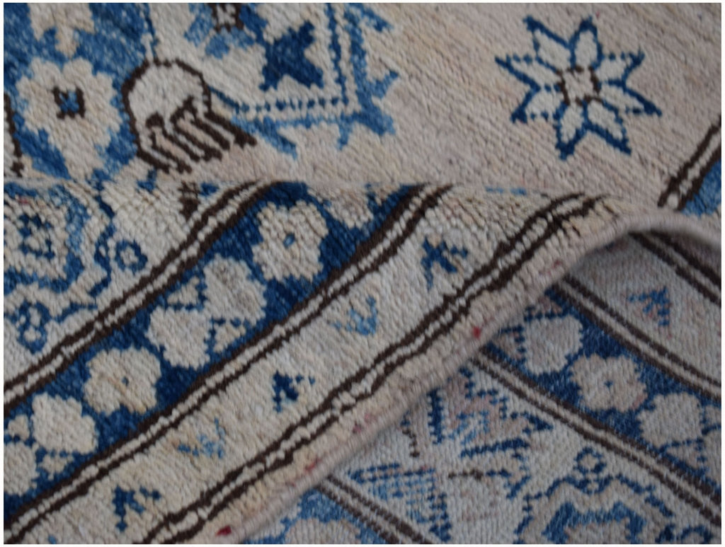 Handmade Afghan Super Kazakh Hallway Runner | 609 x 100 cm | 20' x 3'3" - Najaf Rugs & Textile