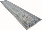 Handmade Afghan Super Kazakh Hallway Runner | 609 x 100 cm | 20' x 3'3" - Najaf Rugs & Textile