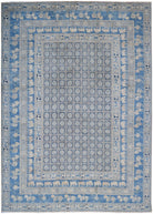 Handmade Afghan Super Kazakh Pazyryk Rug | 368 x 265 cm | 12'1" x 8'9" - Najaf Rugs & Textile