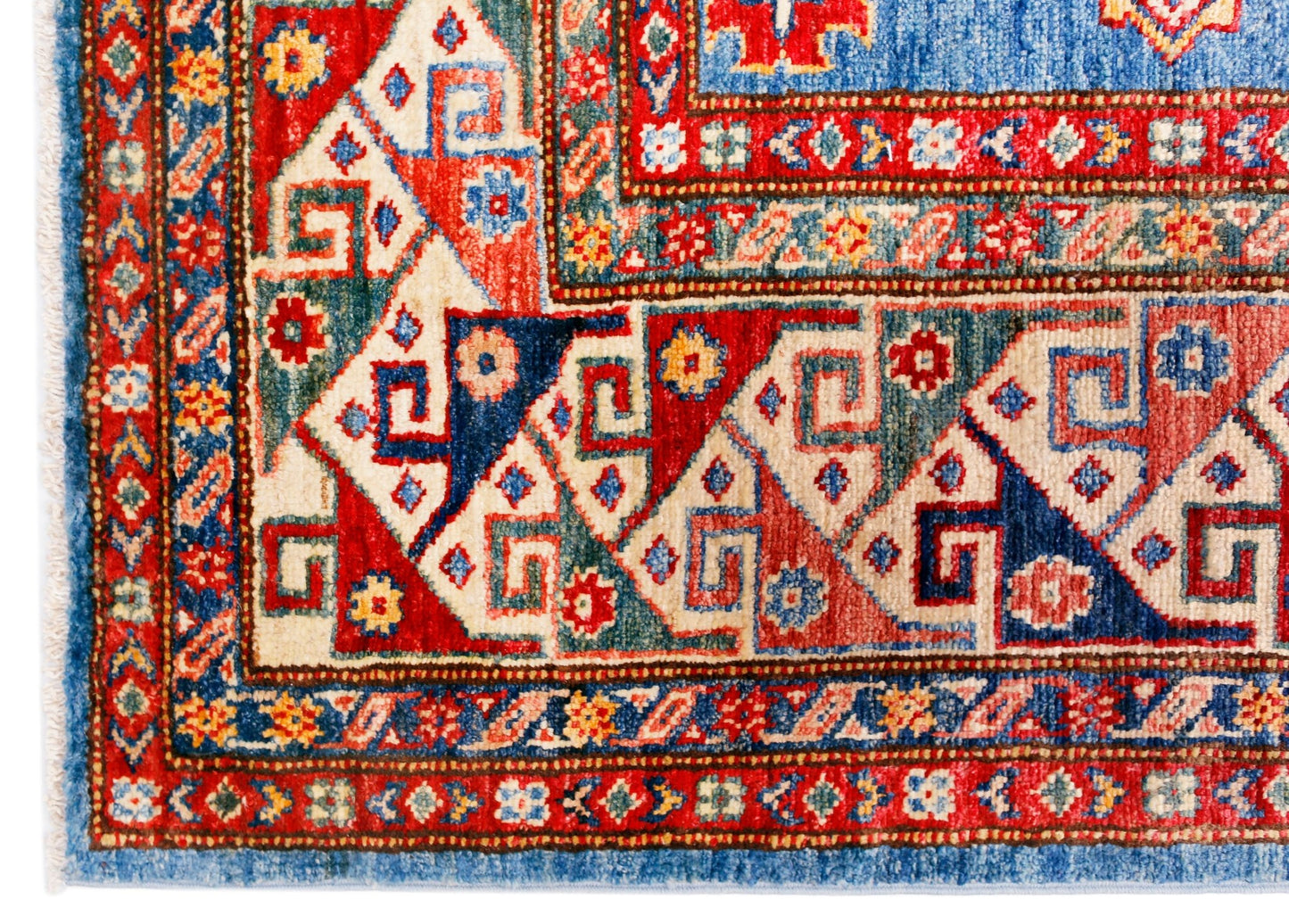 Handmade Afghan Super Kazakh Rug | 309 x 243 cm | 10'2" x 8' - Najaf Rugs & Textile