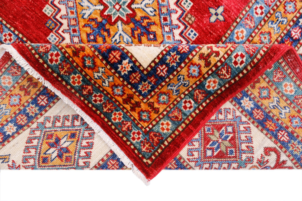 Handmade Afghan Super Kazakh Rug | 316 x 246 cm | 10'5" x 8'1" - Najaf Rugs & Textile