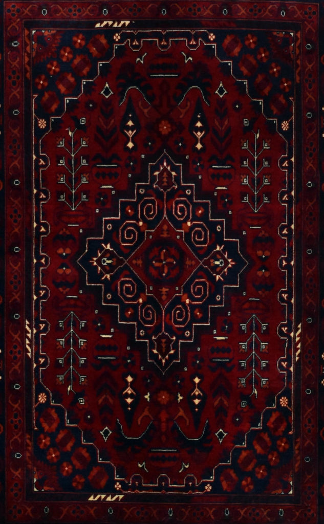 Handmade Afghan Traditional Biljik Rug | 140 x 96 cm | 4'5" x 3'1" - Najaf Rugs & Textile