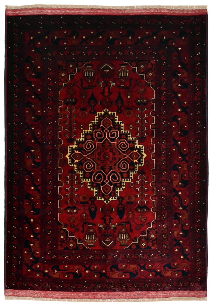 Handmade Afghan Traditional Biljik Rug | 141 x 104 cm | 4'6" x 3'4" - Najaf Rugs & Textile