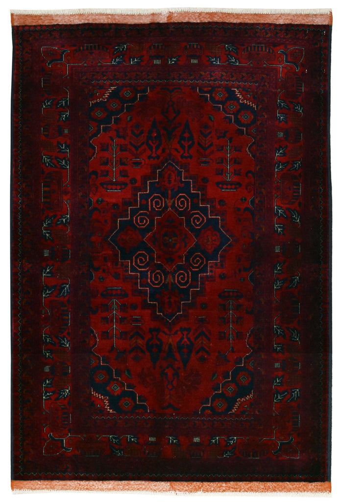 Handmade Afghan Traditional Biljik Rug | 145 x 100 cm | 4'7" x 3'2" - Najaf Rugs & Textile
