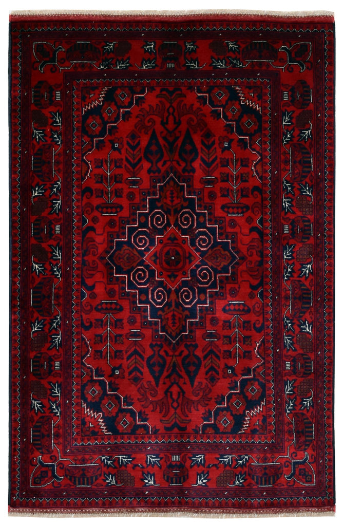 Handmade Afghan Traditional Biljik Rug | 145 x 96 cm | 4'7" x 3'1" - Najaf Rugs & Textile
