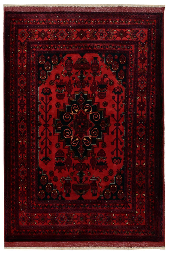 Handmade Afghan Traditional Biljik Rug | 147 x 101 cm | 4'8" x 3'3" - Najaf Rugs & Textile