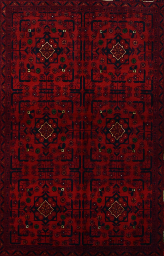Handmade Afghan Traditional Biljik Rug | 147 x 102 cm | 4'8" x 3'3" - Najaf Rugs & Textile