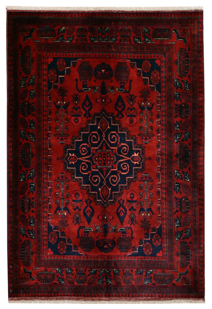 Handmade Afghan Traditional Biljik Rug | 148 x 102 cm | 4'8" x 3'3" - Najaf Rugs & Textile