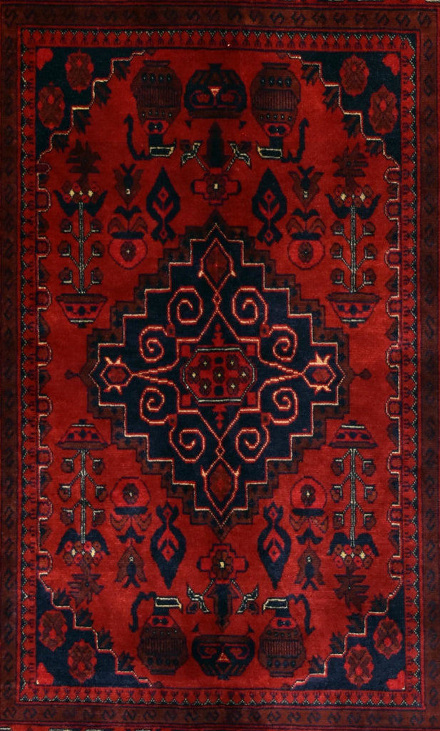 Handmade Afghan Traditional Biljik Rug | 148 x 102 cm | 4'8" x 3'3" - Najaf Rugs & Textile