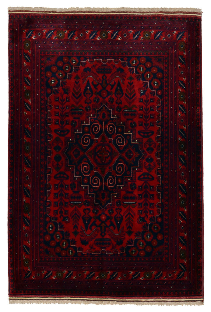 Handmade Afghan Traditional Biljik Rug | 148 x 103 cm | 4'8" x 3'3" - Najaf Rugs & Textile