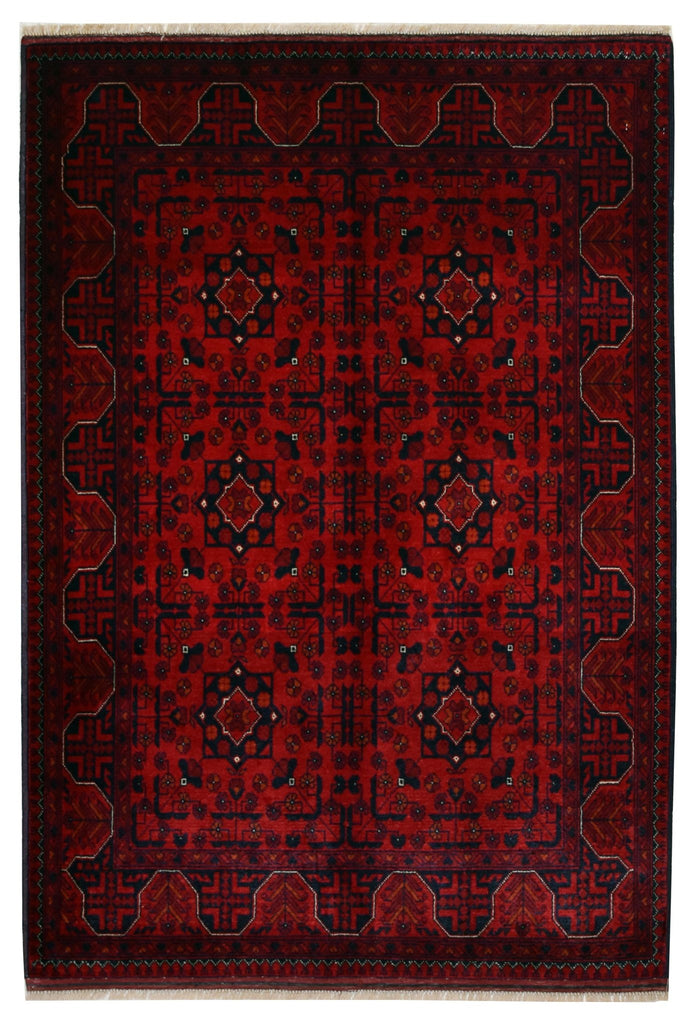 Handmade Afghan Traditional Biljik Rug | 151 x 104 cm | 4'9" x 3'4" - Najaf Rugs & Textile