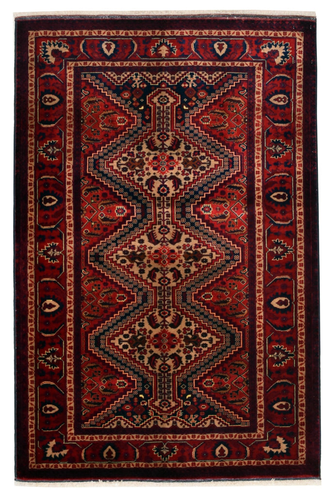 Handmade Afghan Traditional Biljik Rug | 154 x 102 cm | 5' x 3'3" - Najaf Rugs & Textile