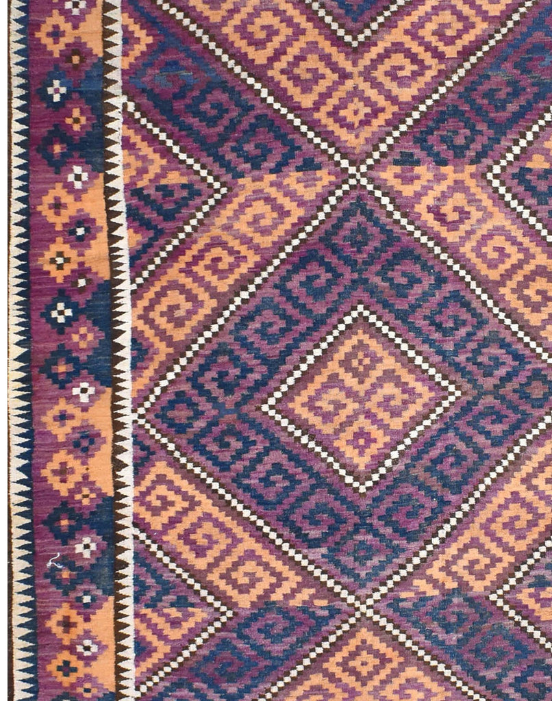 Handmade Afghan Tribal Maimana Kilim | 400 x 190 cm | 13'12" x 6'2" - Najaf Rugs & Textile