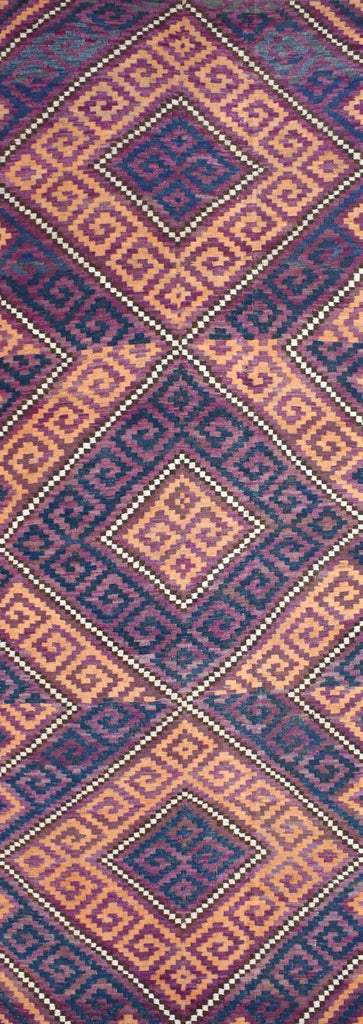 Handmade Afghan Tribal Maimana Kilim | 400 x 190 cm | 13'12" x 6'2" - Najaf Rugs & Textile