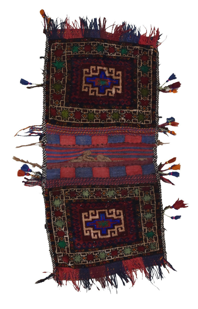 Handmade Afghan Tribal Saddle Bag | 101 x 48 cm - Najaf Rugs & Textile