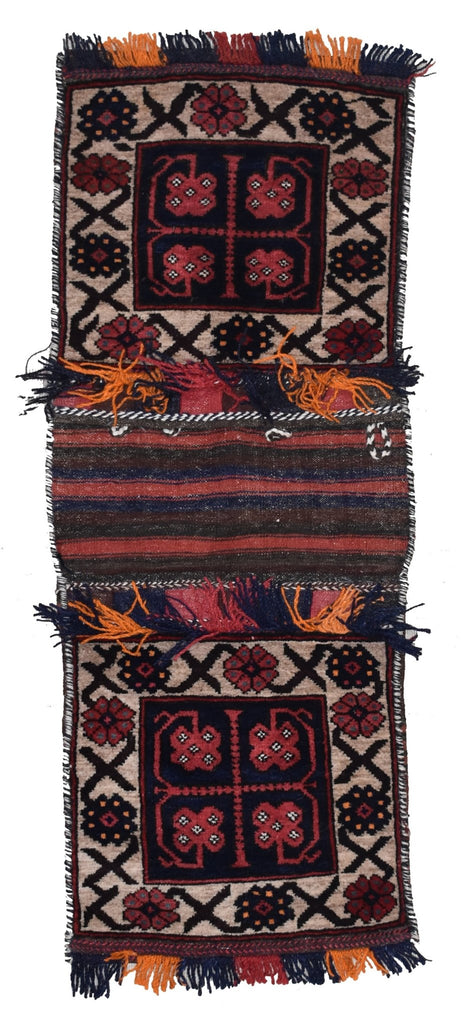 Handmade Afghan Tribal Saddle Bag | 113 x 42 cm - Najaf Rugs & Textile