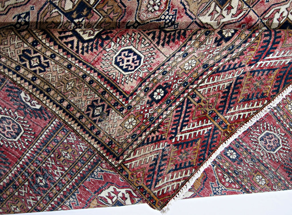 Handmade Afghan Turkmen Bokhara Rug | 347 x 276 cm | 11'5" x 9' - Najaf Rugs & Textile