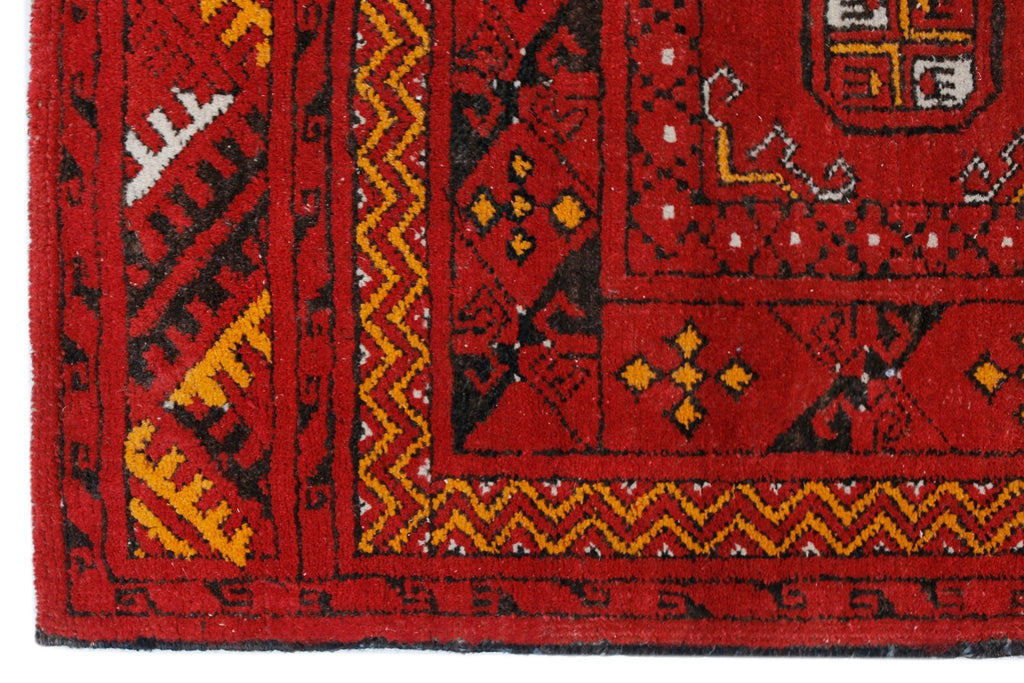 Handmade Afghan Turkmen Prayer Rug | 110 x 74 cm | 3'7" x 2'5" - Najaf Rugs & Textile