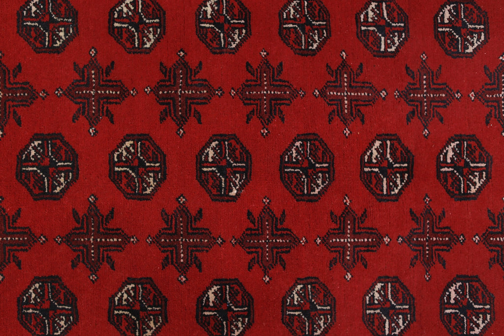 Handmade Afghan Turkmen Rug | 135 x 103 cm | 4'5" x 3'5" - Najaf Rugs & Textile