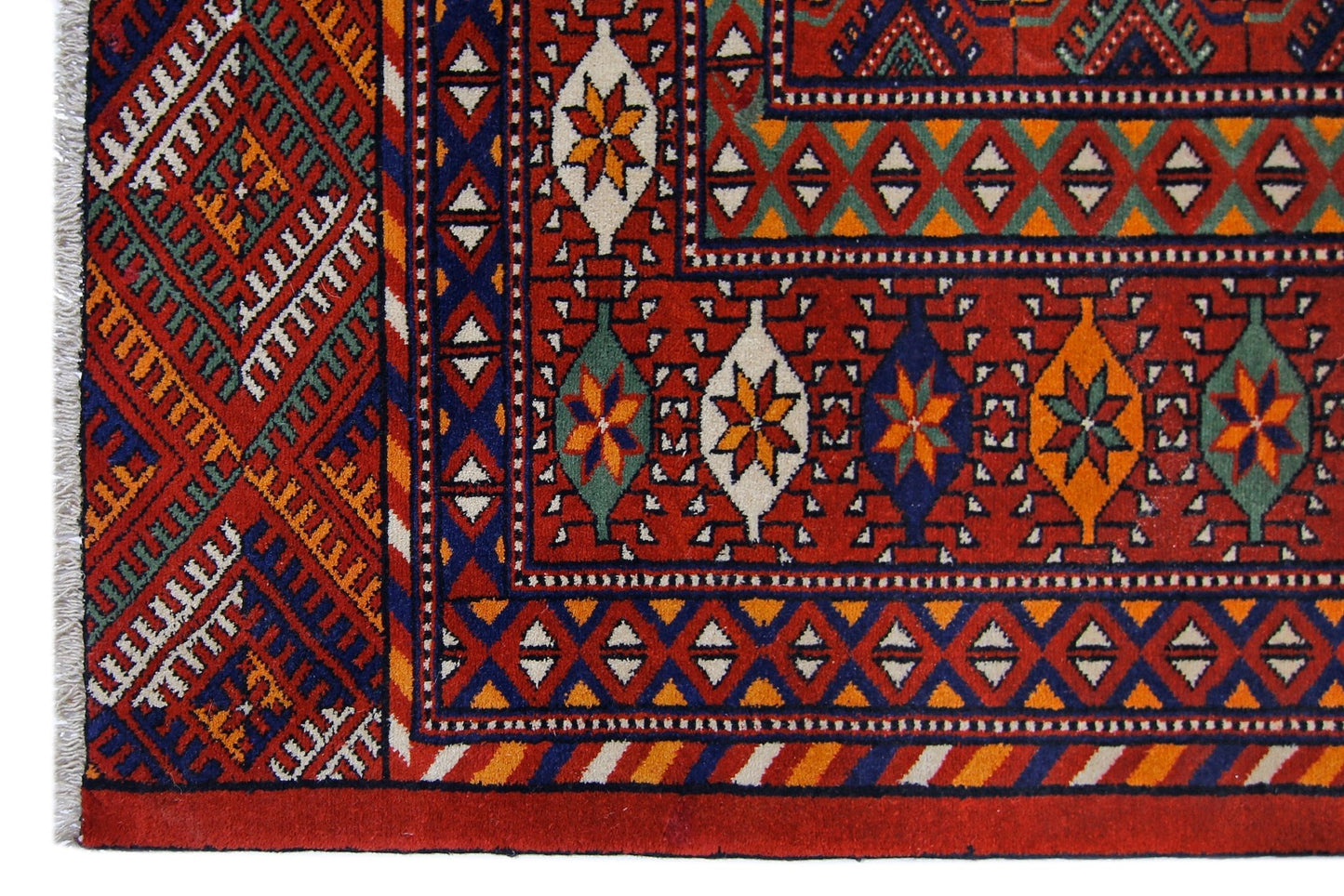 Handmade Afghan Turkmen Tekke Rug | 364 x 266 cm | 11'11" x 8'9" - Najaf Rugs & Textile