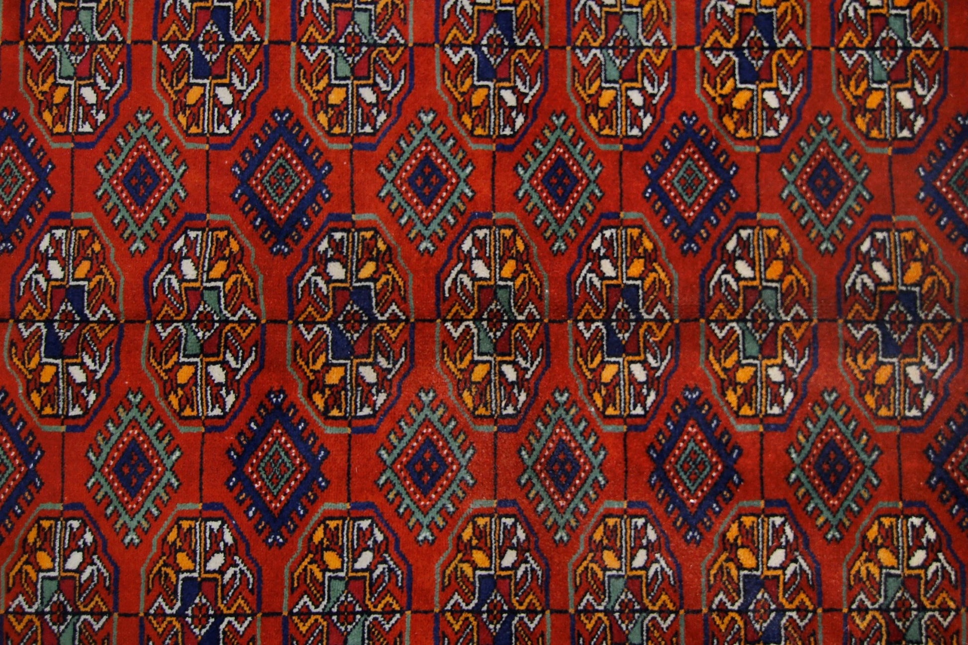 Handmade Afghan Turkmen Tekke Rug | 364 x 266 cm | 11'11" x 8'9" - Najaf Rugs & Textile