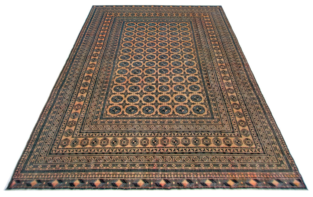 Handmade Afghan Turkmen Tekke Rug | 382 x 283 cm | 12'6" x 9'3" - Najaf Rugs & Textile