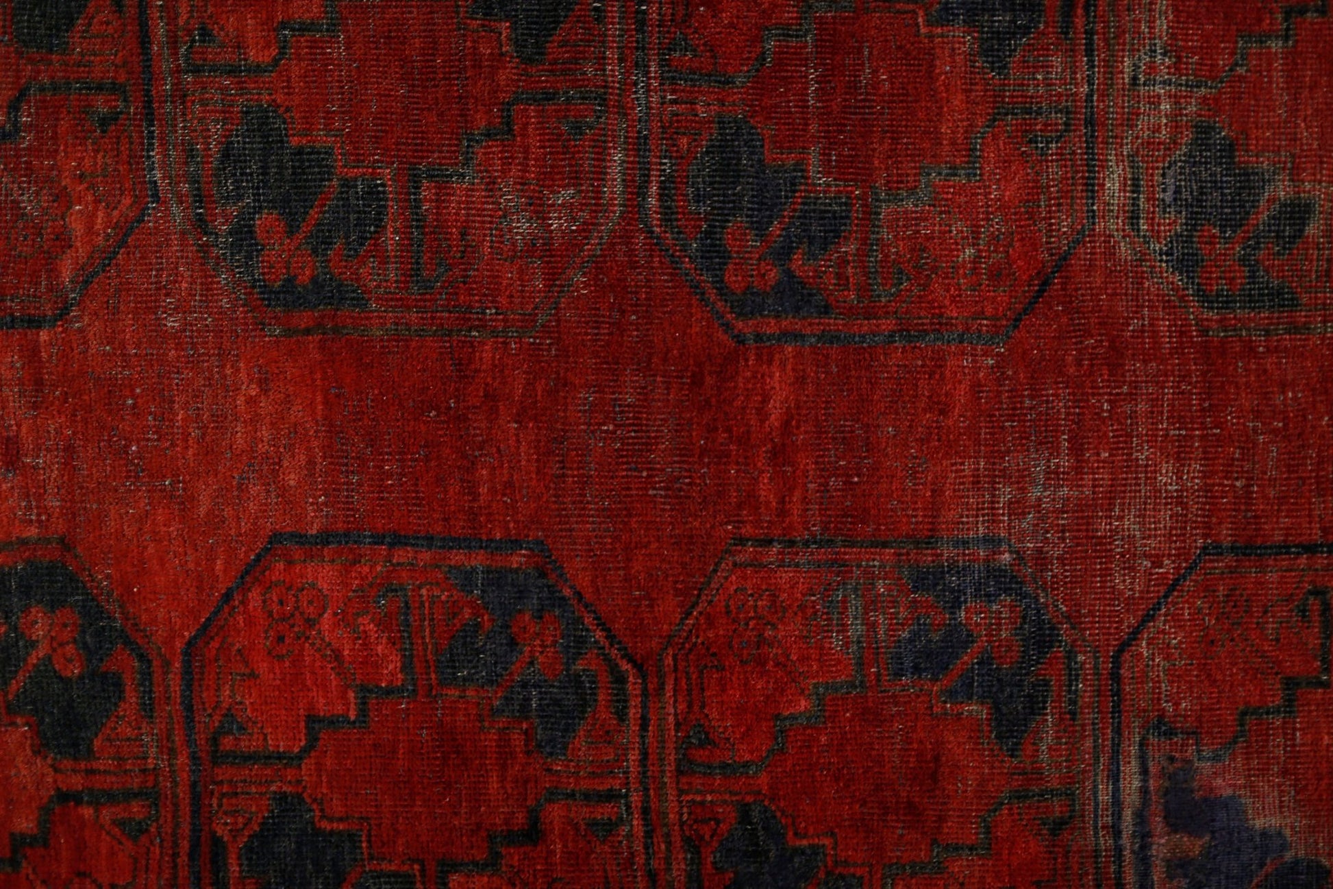 Handmade Antique Afghan Turkmen Rug | 200 x 134 cm | 6'7" x 4'5" - Najaf Rugs & Textile