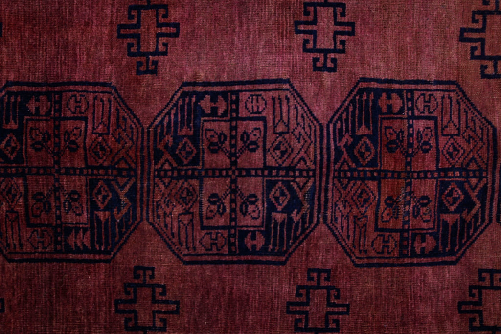 Handmade Antique Afghan Turkmen Rug | 321 x 244 cm | 10'6" x 8' - Najaf Rugs & Textile