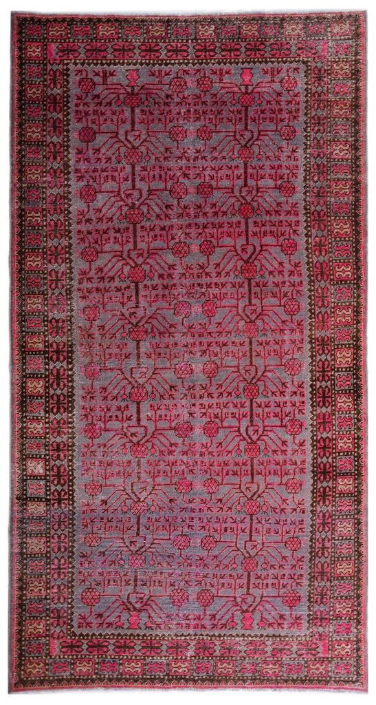 Handmade Antique Khotan Rug | 307 x 161 cm | 10'1" x 5'4" - Najaf Rugs & Textile