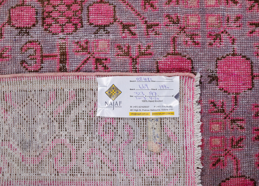 Handmade Antique Khotan Rug | 313 x 147 cm | 10'3" x 4'10" - Najaf Rugs & Textile