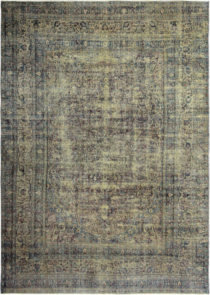 Handmade Antique Persian Kerman Rug | 359 x 256 cm | 11'7" x 8'4" - Najaf Rugs & Textile